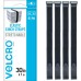 VELCRO Brand 30 Inch Elastic Straps 4 Pack | Stretchable and Adjustable For Snug Fit | Fasten Outdoor Umbrellas, Wood, Tarps, Blankets, Poles, More | Cinch with Buckle, Black 30x1"