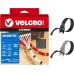 VELCRO Brand 150pk Cable Ties Value Pack | Replace Zip Ties with Reusable Straps, Reduce Waste | For Wire Management and Cord Organizer | 8 x 1/2" Thin Pre-Cut Design, Black and Gray