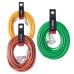 VELCRO Brand Easy Hang Extension Cord Holder Organizer Variety Pack | Holds 60-100lbs, Heavy Duty Straps Fit Easily on Hooks or Nails | Perfect for Garage Organization | 3-pk 10",14" and 18", Black